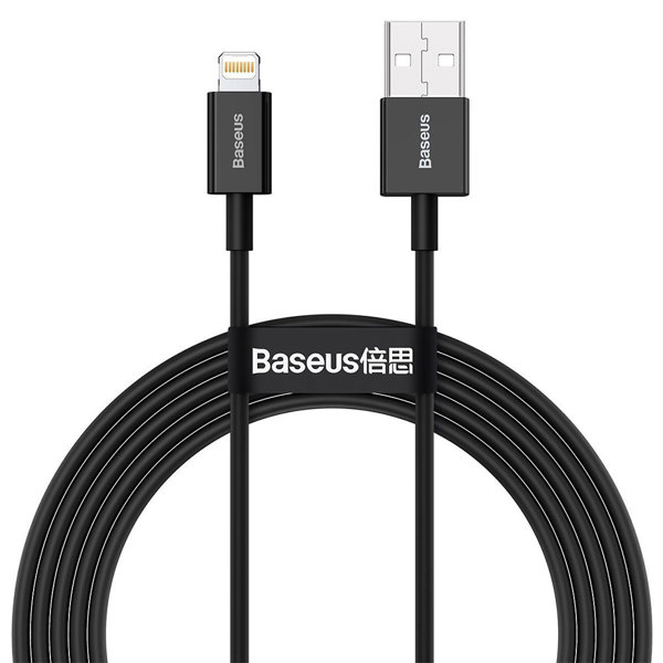 Data cable Baseus Superior, Lightning, 1.0m, Black - 40470