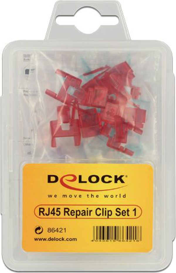 Delock klipsy naprawcze do RJ45, 40 sztuk (86421)