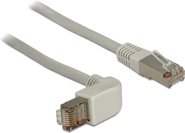 Delock Patchcord Cat.6A SSTP με Γωνιακό Βύσμα 0,5m