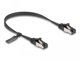 Delock Delock RJ45 Flachband Patchkabel Stecker zu Stecker Cat.8.1 flexibel 0,25 m schwarz