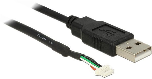 DeLOCK 95986 kabel do aparatu 1,5 m Czarny