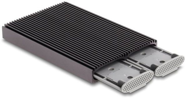 Εξωτερική Θήκη USB Type-C Dual Combo για 2 x SSD M.2 NVMe PCIe ή SATA - Χωρίς Εργαλεία