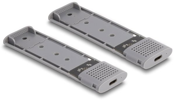 Εξωτερική Θήκη USB Type-C Dual Combo για 2 x SSD M.2 NVMe PCIe ή SATA - Χωρίς Εργαλεία