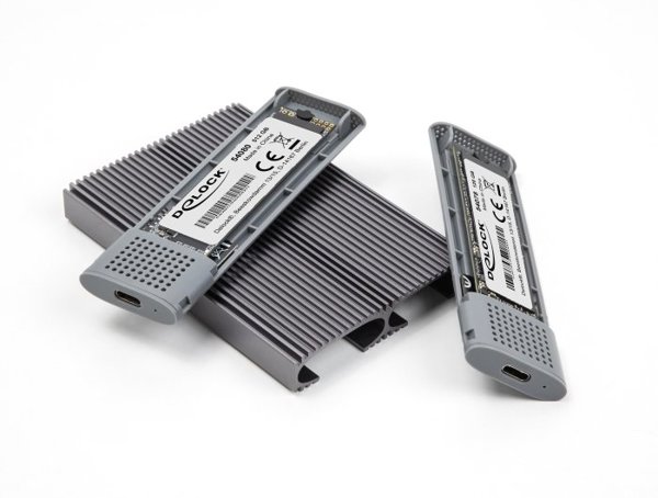 Εξωτερική Θήκη USB Type-C Dual Combo για 2 x SSD M.2 NVMe PCIe ή SATA - Χωρίς Εργαλεία