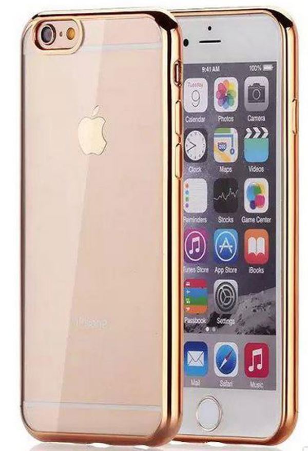Προστατευτικό No brand για το iPhone 6 / 6δ, σιλικόνη, Ultra thin 0,33 χιλιοστών, Χρυσός - 51390