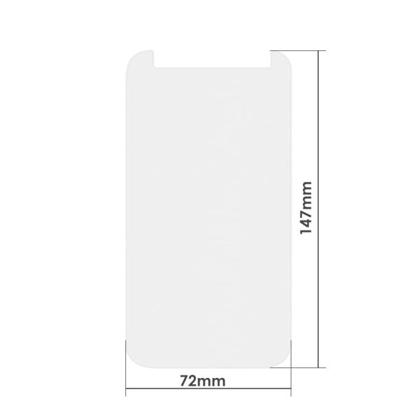 Tempered glass DeTech, Universal, για 5.5", 0.26mm, Διαφανής - 52266
