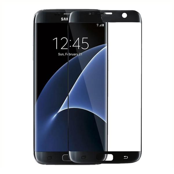 Πλήρες προστατευτικό γυαλί, No Brand, Για Samsung Galaxy S7 Edge, 0.3mm, Μαύρο - 52284