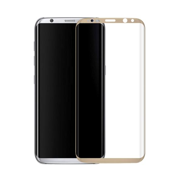 Πλήρες προστατευτικό γυαλί, No Brand, Για Samsung Galaxy S8, 0.3mm,  Χρυσός - 52290