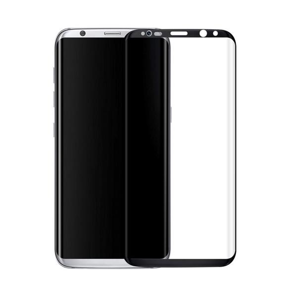Tempered glass, No Brand, Για Samsung Galaxy S8 Plus, Full glue, 0.3mm, Μαυρο - 52428