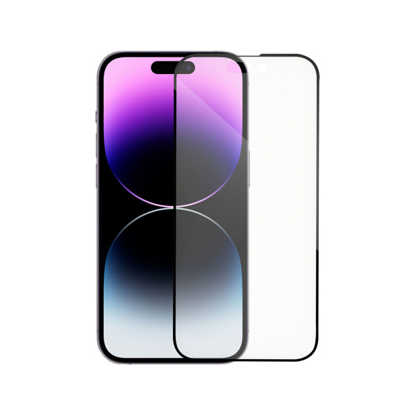 Tempered glass DeTech, για iPhone 15 Pro, 3D Full Glue, 0.3mm, Μαυρο - 52720