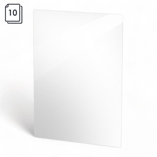 Protective film sheet No brand, Hydrogel, 10pcs, For plotter, UV PET, Clear, 180um, 120x180mm - 52745