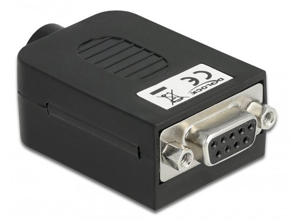 DELOCK Adapter D-Sub9 Buchse zu Terminalblock mit Gehäuse