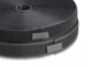DELOCK Strapazier Klettband Haft u. Flauschband 25mx25mm SW