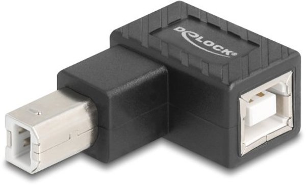 DELOCK Adapter USB 2.0 B Stecker zu B Buchse 90° gew. oben