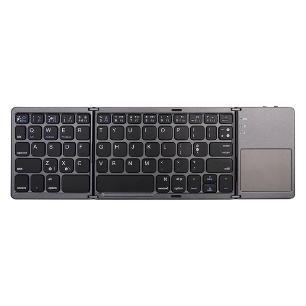 Πληκτρολόγιο No brand B033, Touchpad, Foldable, Bluetooth, Μαυρο - 6177