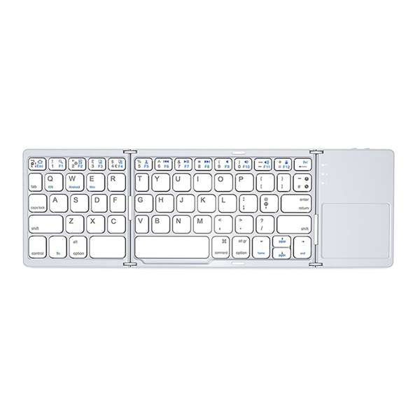 Πληκτρολόγιο No brand B033, Touchpad, Foldable, Bluetooth, Λευκο - 6178