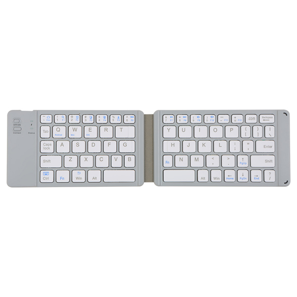 Πληκτρολόγιο No brand K018, Foldable, Bluetooth, Λευκο - 6180