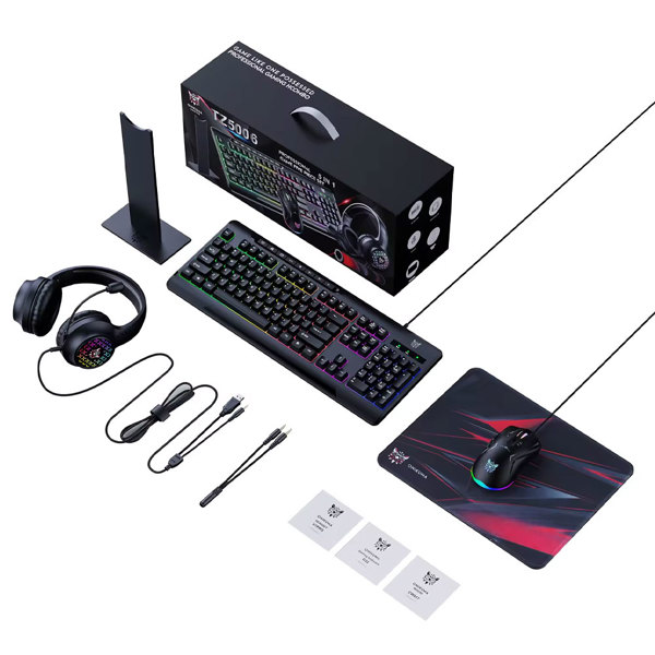 Ενσύρματο Σετ Gaming Onikuma TZ5006, 5in1, Μαυρο - 6188