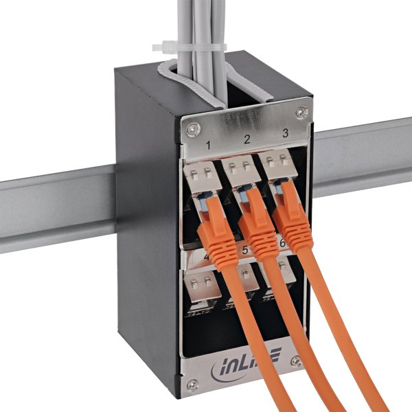 Delock Verteilerkasten 12-Port Cat.6A, Επιτοίχιος/Ράγας με Keystone Modules