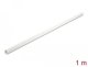 DeLOCK Cable Duct Mini self-closing self-adhesive 10 x 10 mm - length 1 m white, White, PVC, Adhesive tape, 10 mm, 1 pc(s)