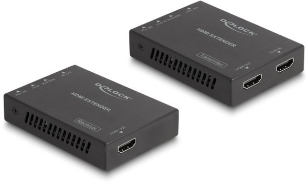 DELOCK HDMI Extender Set über Cat.6 Kabel 4K 60 Hz 50 m