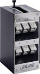 Delock Verteilerkasten 6-Port Cat.6A, Επιτοίχιος/Ράγας DIN με Keystone Modules
