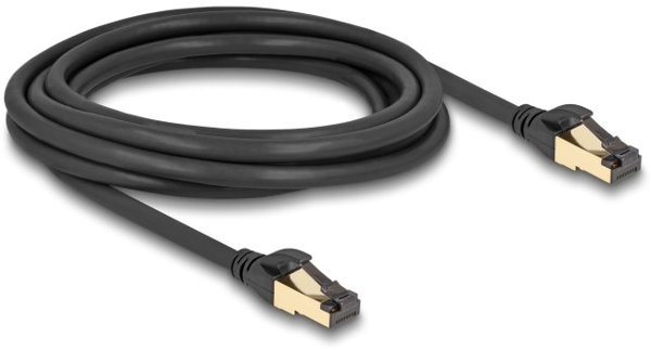Delock καλώδιο δικτύου RJ45 Cat6A αρσενικό-αρσενικό S/FTP 3 μ μαύρο