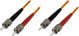 Deltaco DELTACO OM1 fiber cable, ST - ST, duplex, UPC, 62,5/125, 5m, orange