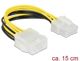 Delock ATX/EPS 8-pin - ATX/EPS 8-pin, 0.15m, Zolty