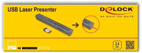 Delock USB Laser Presenter anthrazit