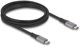 DELOCK USB 40 Gbps Kabel USB Type-C Stecker zu Stecker PD 3.1 240 W E-Marker 2m grau Metall