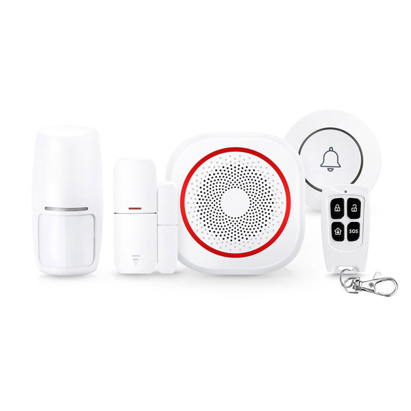 Smart alarm system No brand PST-H3, 5in1, Wi-Fi, Tuya Smart, White - 91011
