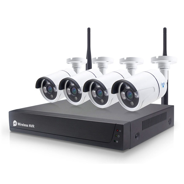 Camera kit No brand PST-TWK04BM, 4 cameras, IP, 2.0Mp, Full HD, NVR - 91035