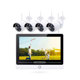 Smart camera kit No brand PST-7204-PN, 4 cameras, 2.0Mp, Full HD, Екран, Wi-Fi, Tuya Smart, White - 91037