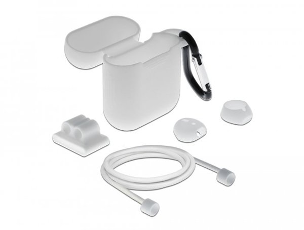 Delock Σετ Αξεσουάρ για Apple AirPods, Λευκό
