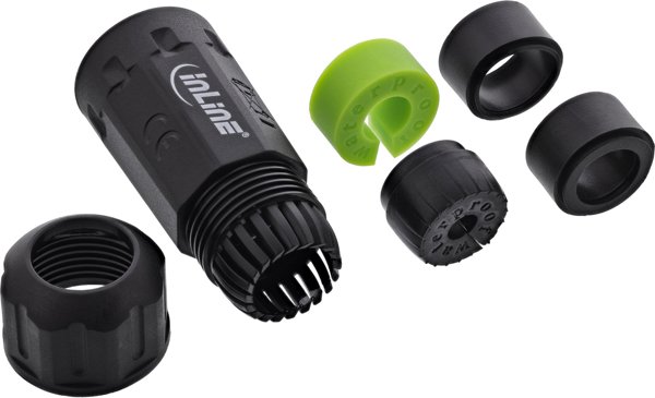 Delock InLine 69927U T-Connector IP68 Αδιάβροχος, 3-Way, M20, Για Καλώδια 4-14mm, 500V, 24A, Μαύρος