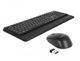 Delock USB Tastatur und Maus Set 2,4 GHz schwarz (Handballenauflage)