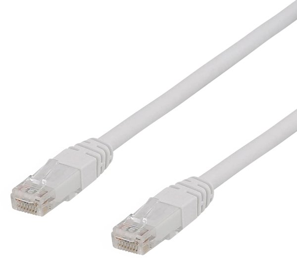 Deltaco DELTACO patchkabel - 10 m - hvid