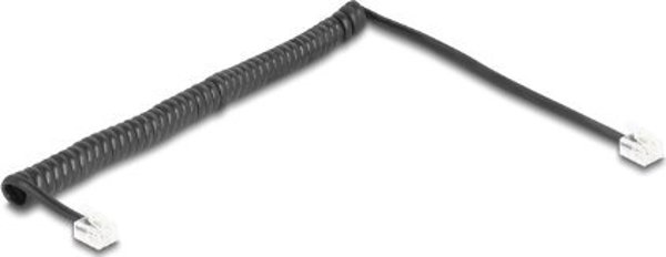DeLOCK 90202 kabel telefoniczny 2 m Czarny