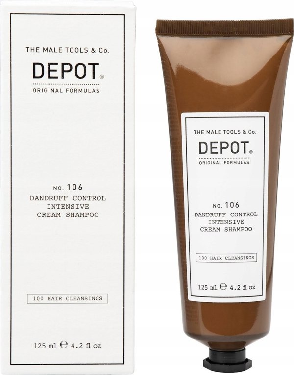 Depot, 100 Καθαρισμός Μαλλιών No. 106, Προ-Βιταμίνη B5, Σαμπουάν Μαλλιών, Κατά της Πιτυρίδας, 125 ml Για Άνδρες