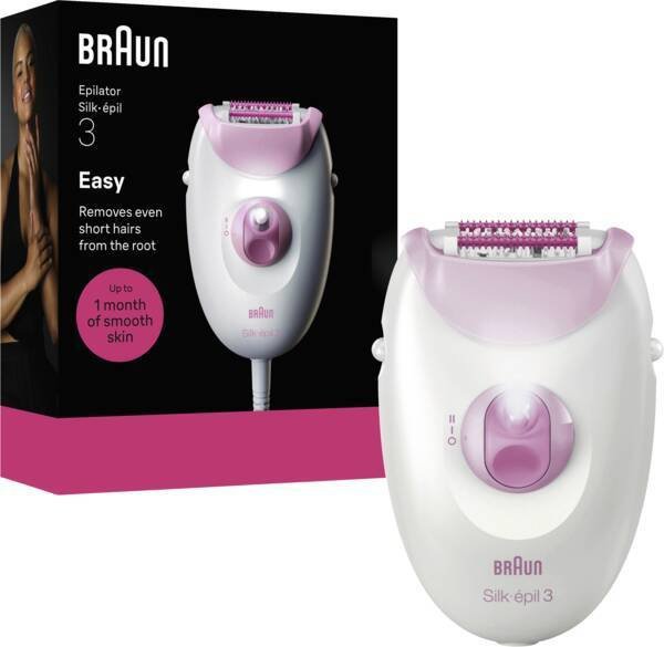 Depilator Braun Braun - Silk·epil 3 Corded Epilator - Pink 8700216962988 (8700216962988)