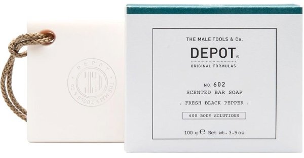Depot Depot, 600 Body Solutions No. 602, Botanical Complex, Cleansing, Fresh Black Pepper, Scented Soap Bar, Spicy Notes, 100 g For Men