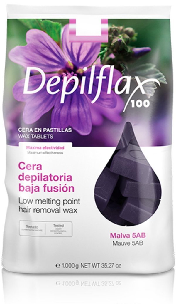 Depilflax 100 elastyczny wosk do depilacji o niskiej temperaturze topnienia Malva 5AB 1000 g
