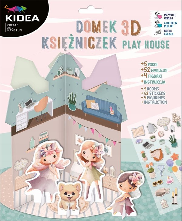 Derform Σετ Κατασκευών House Of Cards Princess 3D Kidea, Πολύχρωμο
