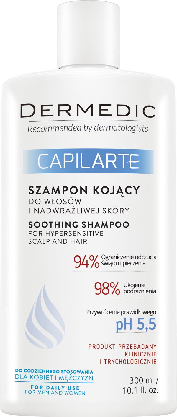 Dermedic DERMEDIC CAPILARTE Καταπραϋντικό σαμπουάν για ευαίσθητο τριχωτό κεφαλής 300 ml