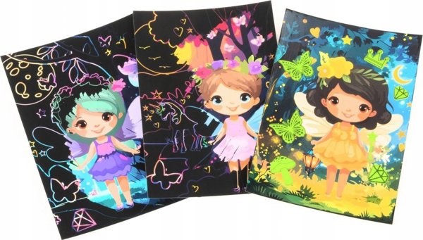 Derform Σετ Ξύστρα & Μπλοκ Ζωγραφικής Magic Scratch 180x260mm, 5 Φύλλα, Φωσφορίζει στο Σκοτάδι