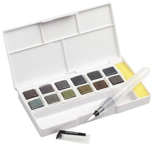 Derwent Graphitint Paint Pan Set – Σετ Υδατοδιαλυτά Χρώματα Γραφίτη Artequipment