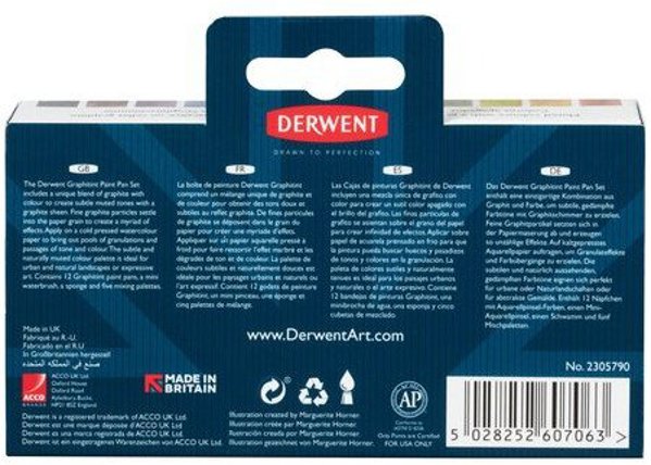 Derwent Graphitint Paint Pan Set – Σετ Υδατοδιαλυτά Χρώματα Γραφίτη Artequipment