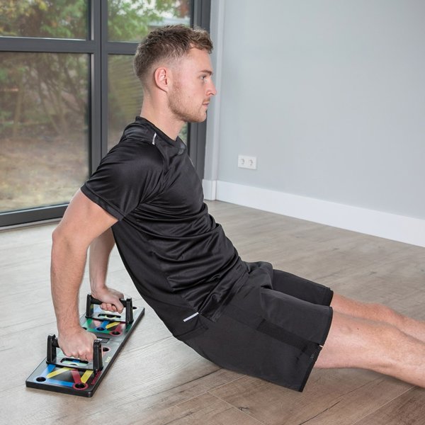 Deska do pompek VirtuFit 12w1 uchwyty treningowe push up 150 kg
