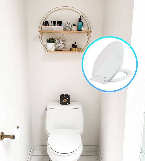Καπάκι τουαλέτας Retoo σκληρό, καπάκι WC με αργό κλείσιμο
